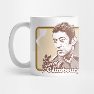 Serge Gainsbourg / Retro Fan Artwork Mug